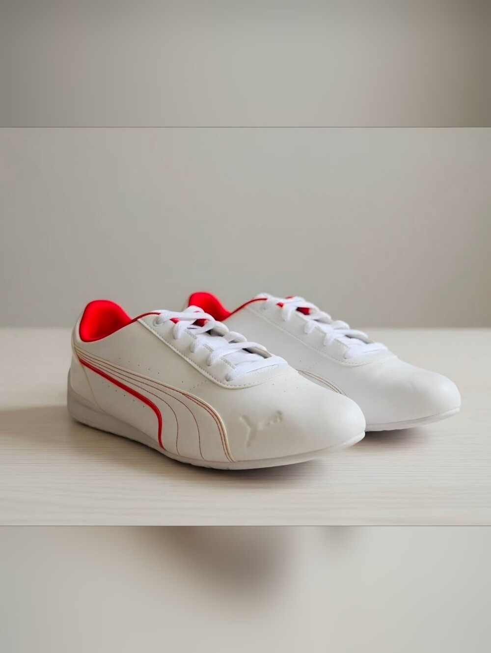 Puma Scuderia Ferrari Neo Cat Motorsport Shoes - White/Red - Picture 8 of 8